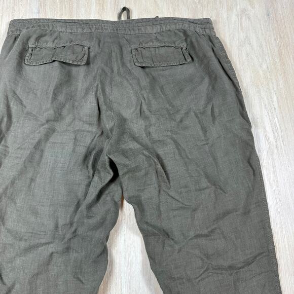 REVOLVE Joie 100% Linen Martesha Linen Pants in Fatigue Casual Lightweight 4 - Picture 7 of 14